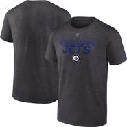 FANATICS Men's Fanatics Heather Charcoal Winnipeg Jets Authentic Pro Core Primary T-Shirt