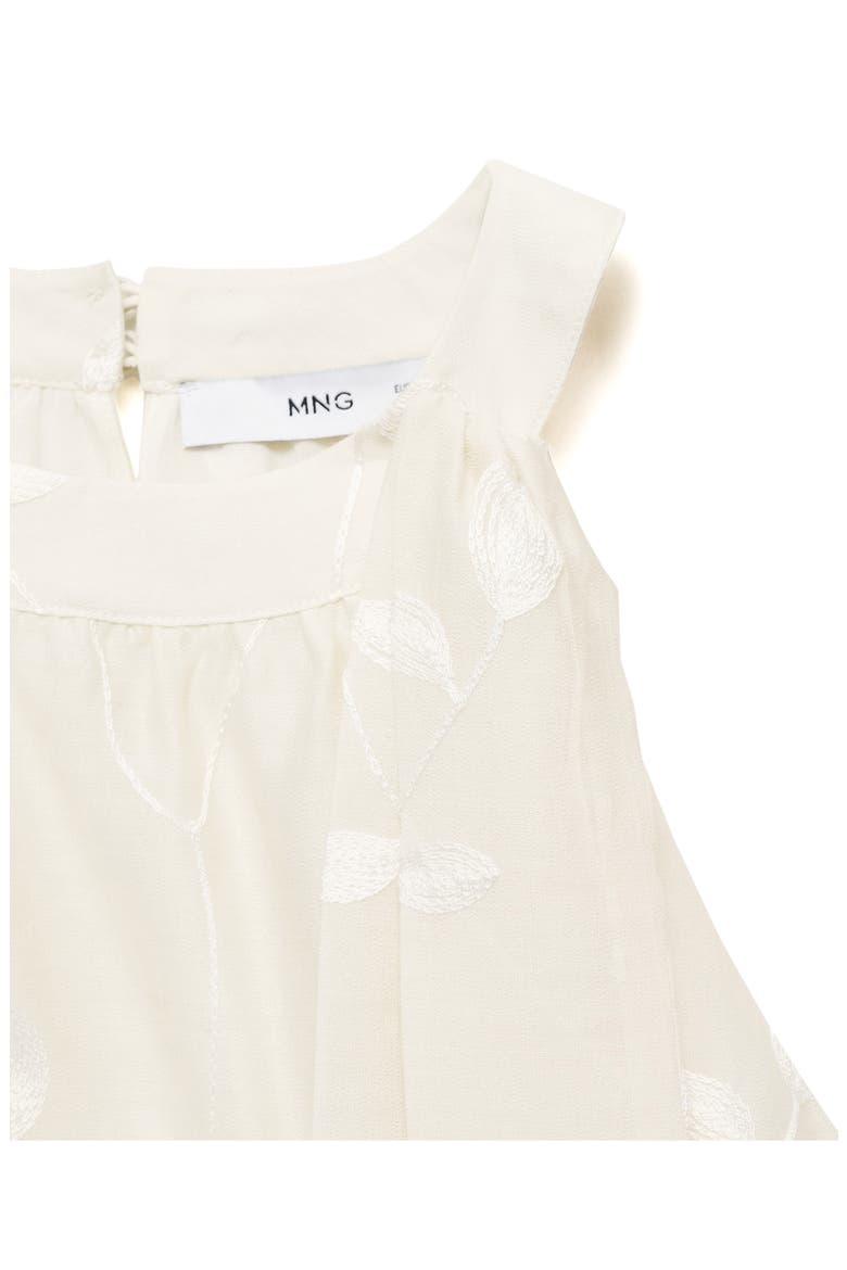 Knot Detail Floral Halter Top, Alternate, color, ECRU