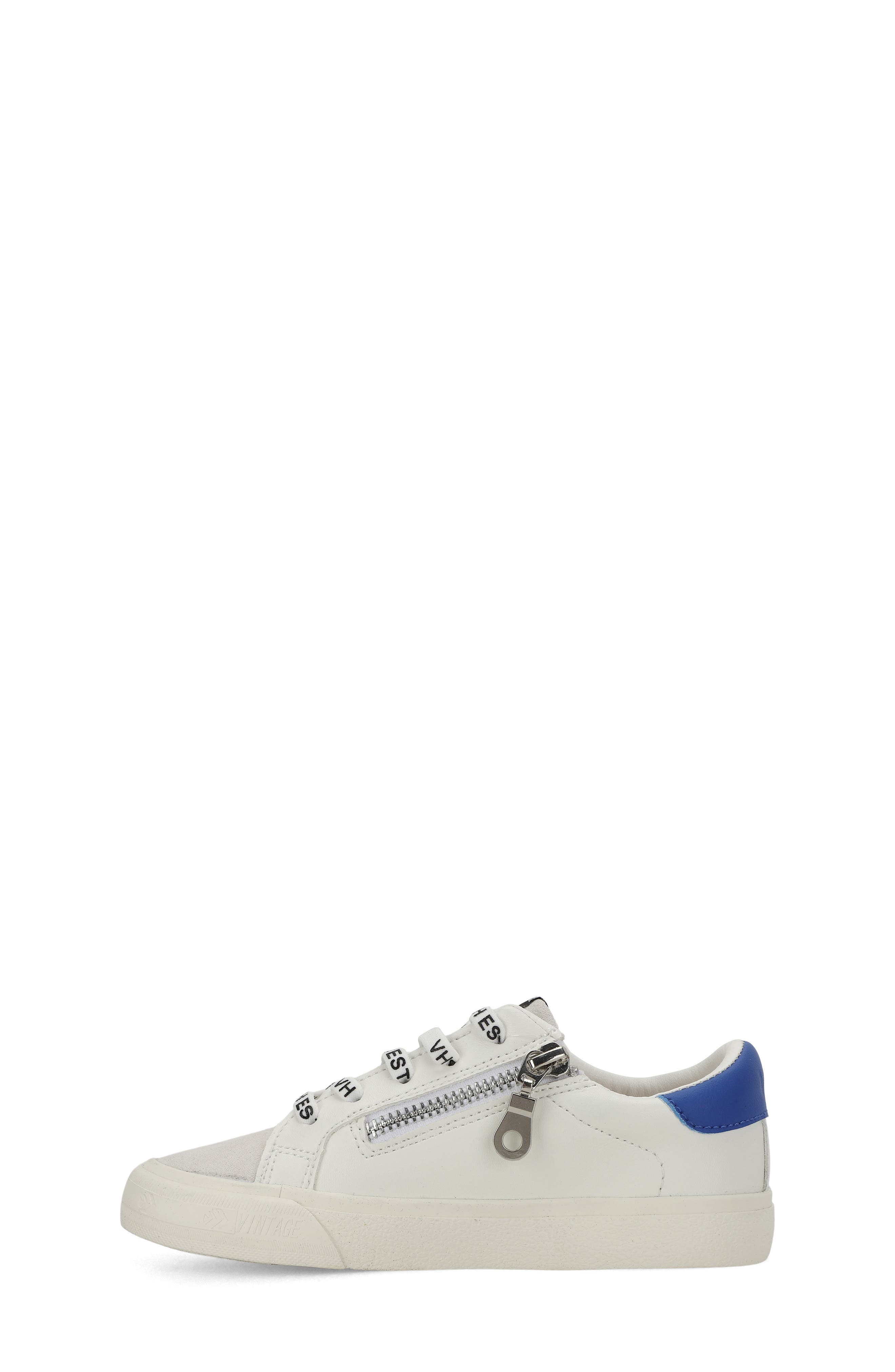 Kids' Vita Sneaker, Alternate, color, WHITE/ GREY/ COBALT