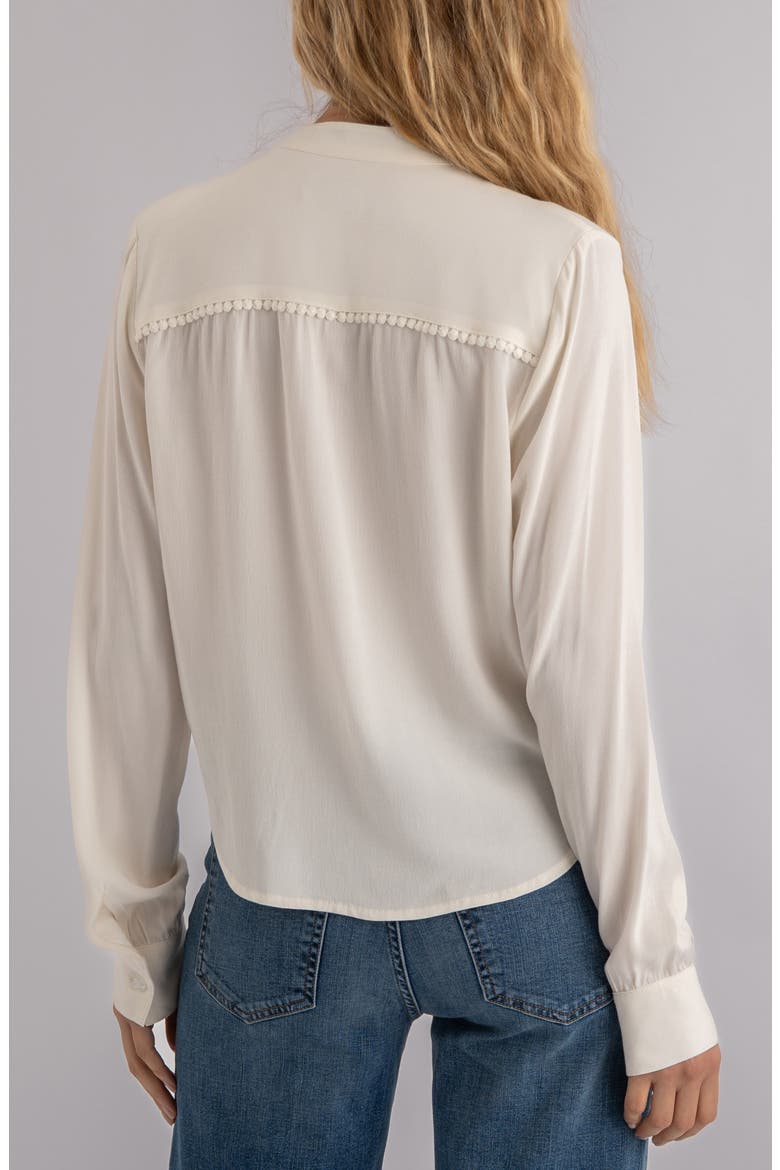 Adrie Lace Trim Top, Alternate, color, IVORY