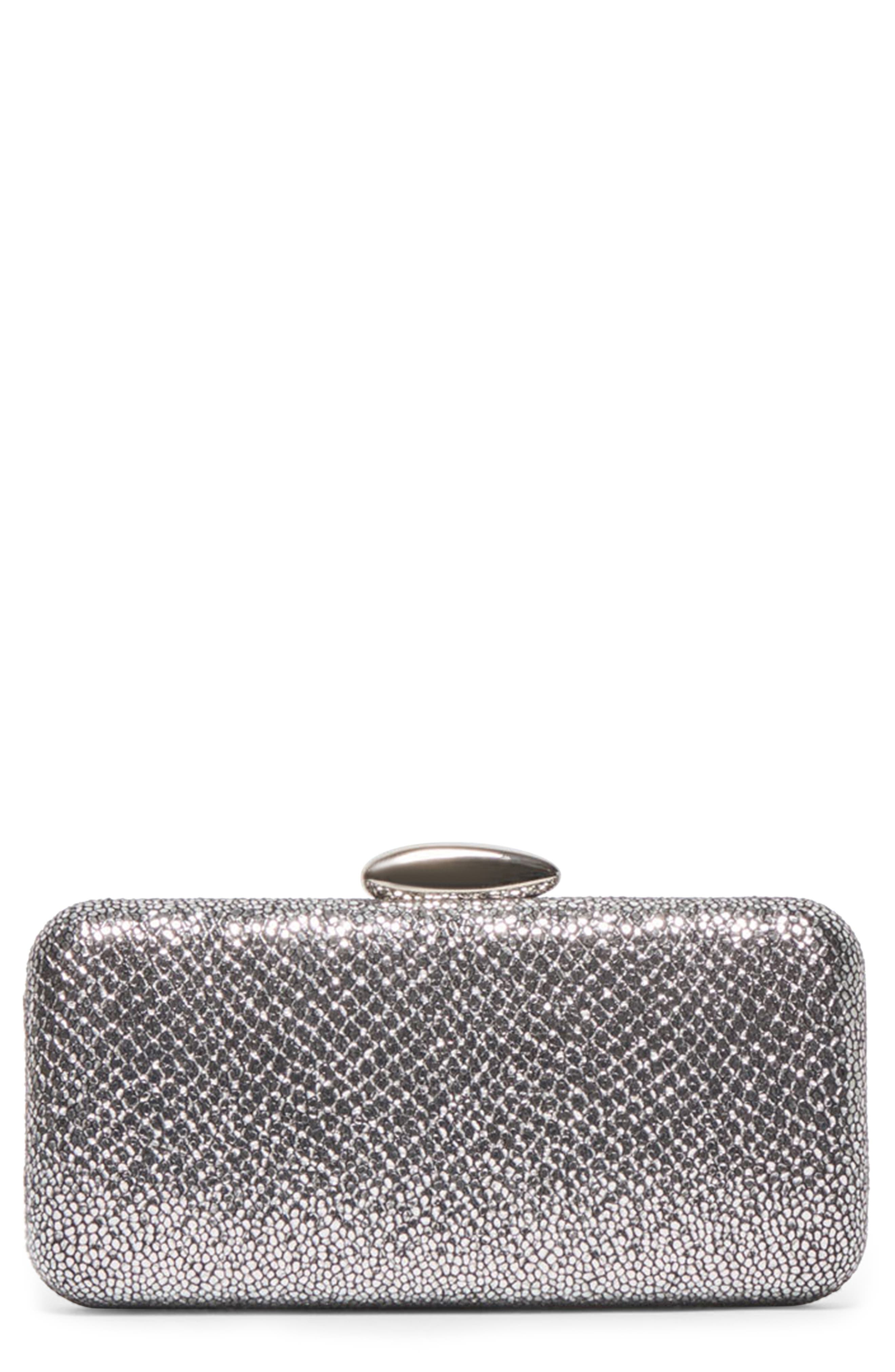Dolce Vita Metallic Frame Clutch, Main, color, 
