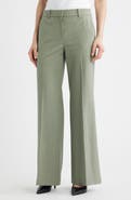 Theory Fluid Flare Stretch Wool Pants
