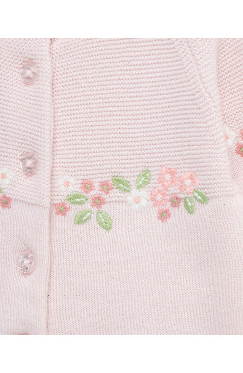 Little Me Garland Sweater Romper, Alternate, color, Pink