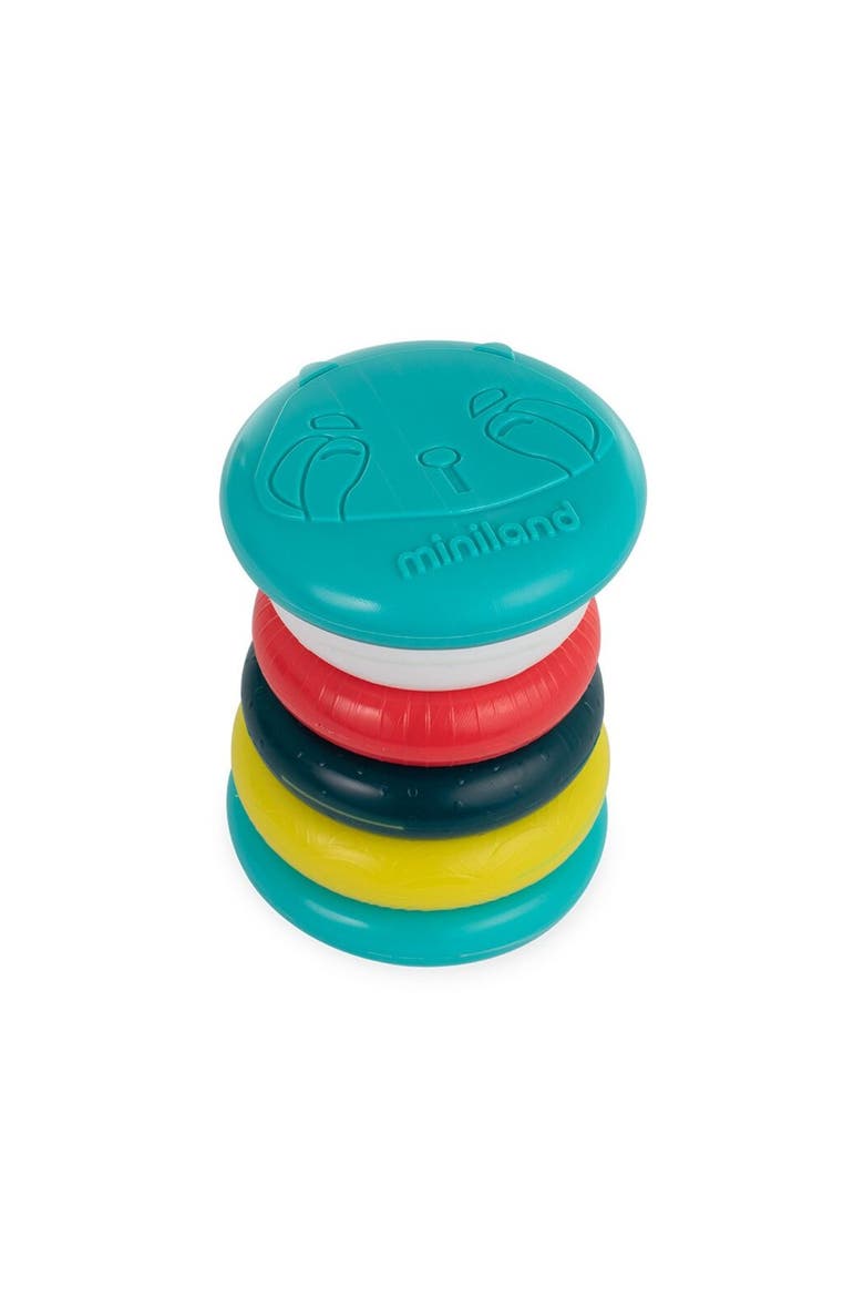 Feel To Learn Tower Stacking And Rolling Rings, Main, color, Blue-Green Multi