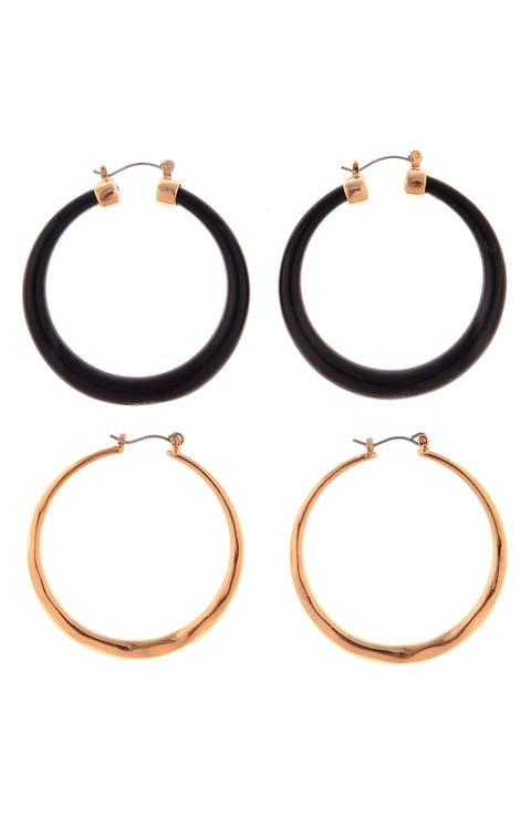 Set of 2 Hoop Earrings