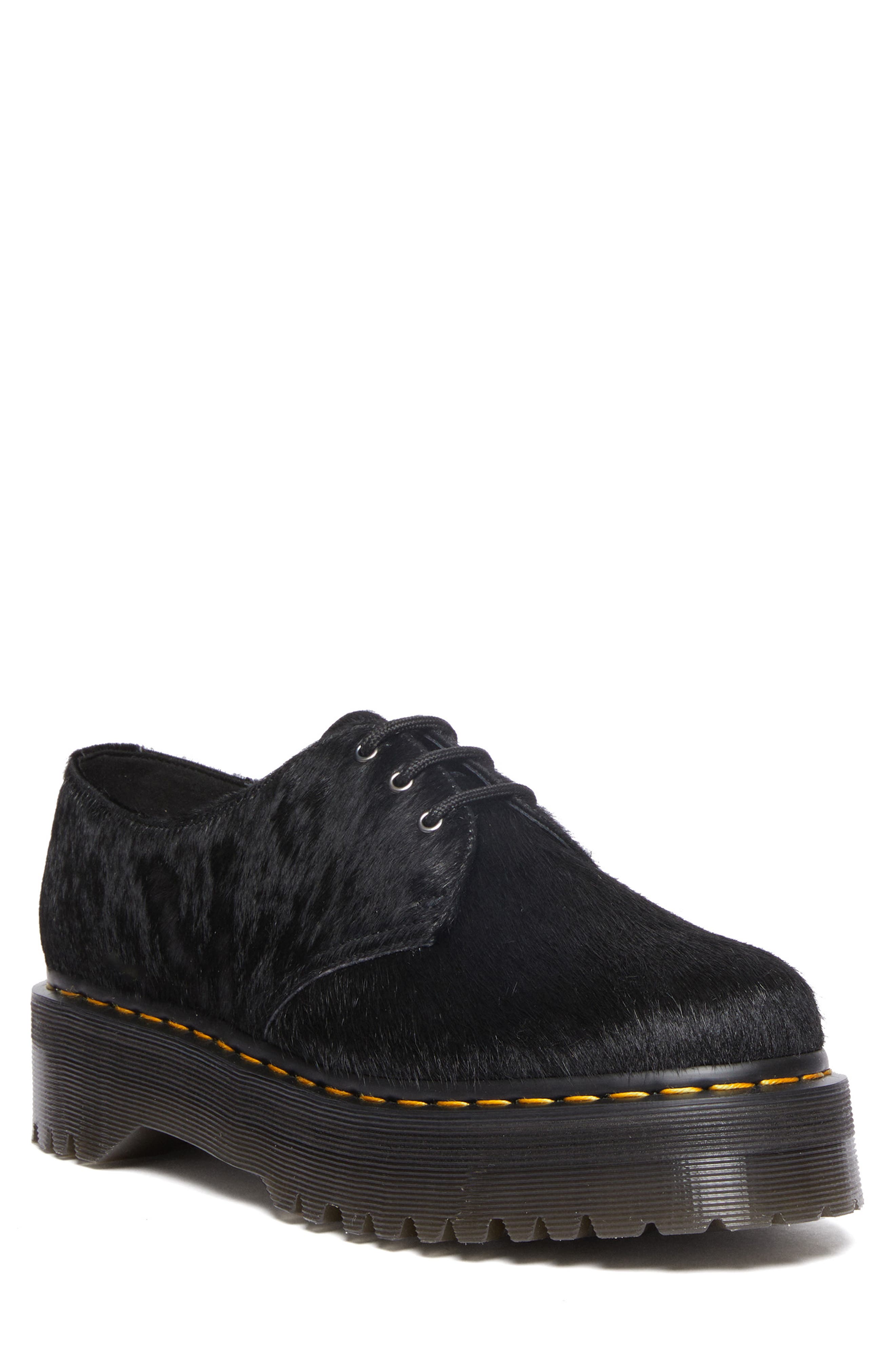Dr. Martens 1461 Quad Genuine Calf Hair Derby, Main, color, 