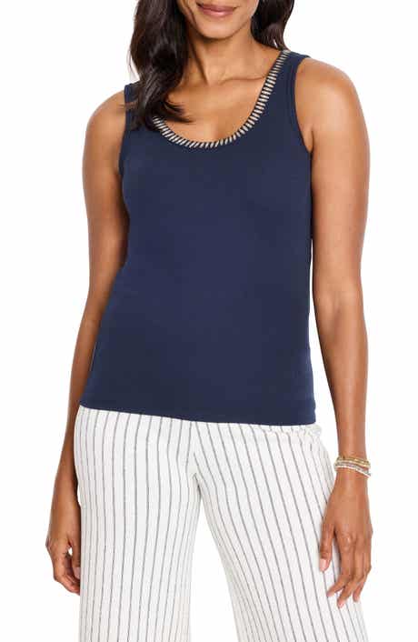 NIC+ZOE Shimmer Trimmed Tank