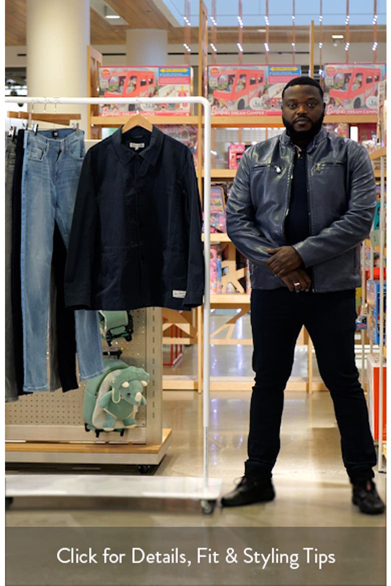 Relaxed Fit Organic Cotton Poplin Jacket (Men) | Nordstromrack