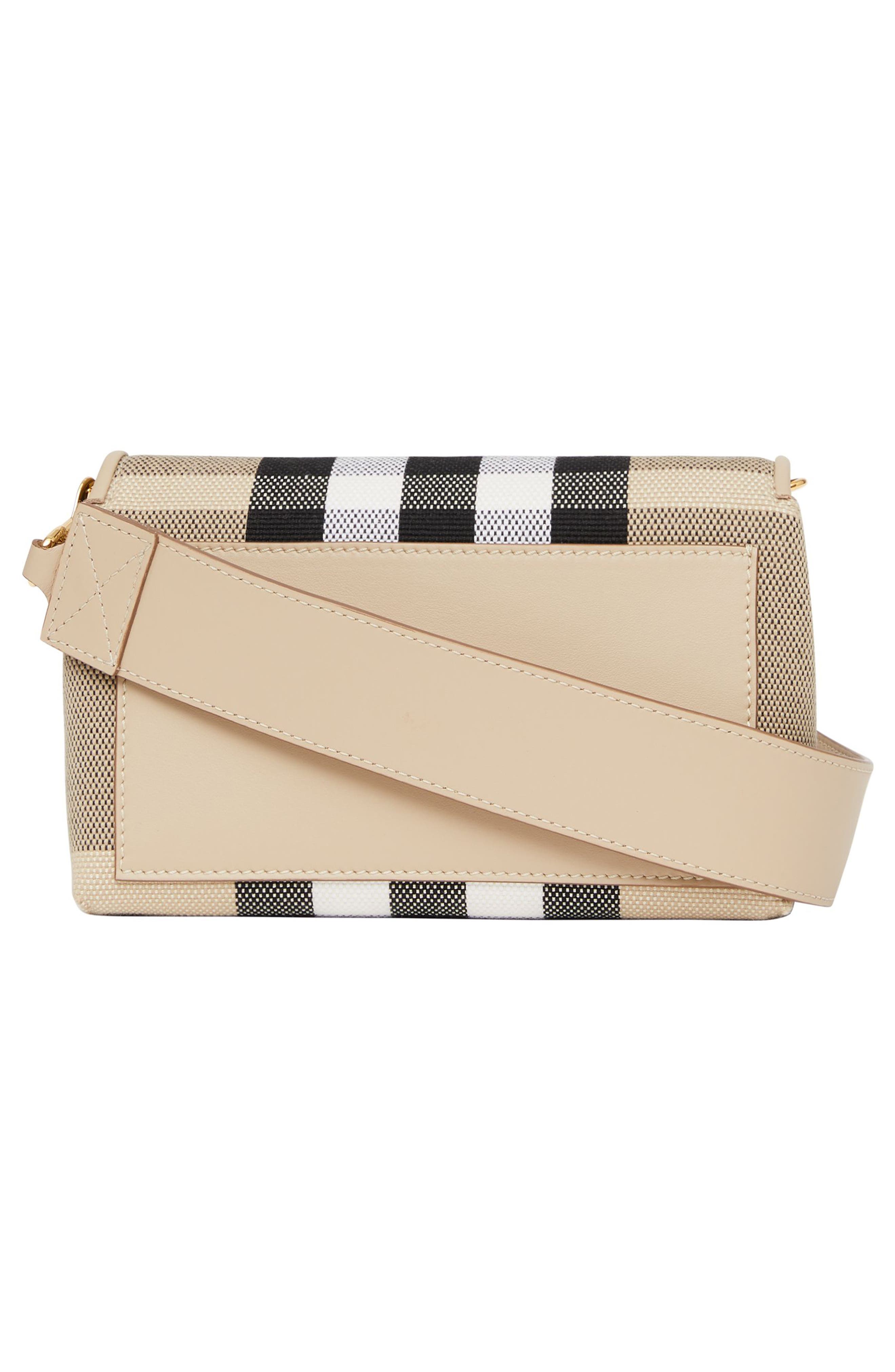 Burberry Hackberry Check Jacquard Canvas Crossbody Bag, Alternate, color, 