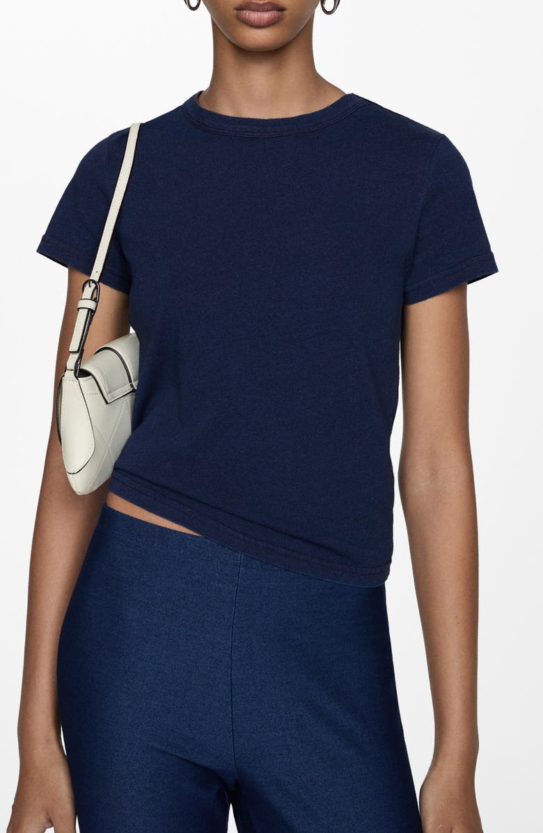 MANGO Cotton T-Shirt, Main, color, 