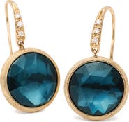 Marco Bicego Jaipur London Blue Topaz & Diamond Drop Earrings