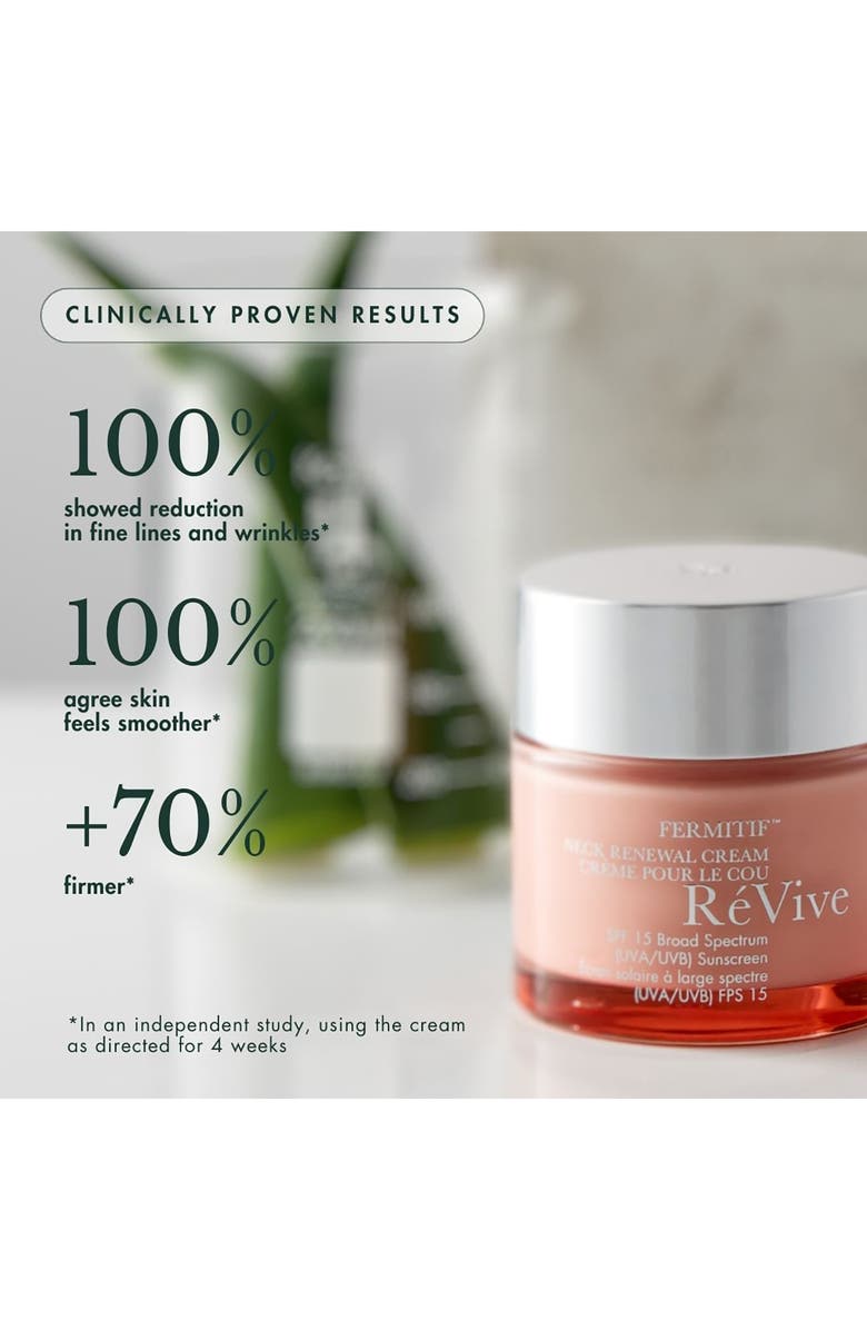 RéVive<sup>®</sup> Fermitif Neck Renewal Cream Broad Spectrum SPF 15 Sunscreen, Alternate, color,