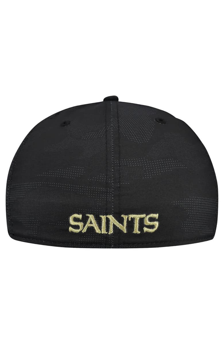 New Era Men's New Era Black New Orleans Saints Tonal Camo 39THIRTY Stretch Fit Hat, Alternate, color, Black