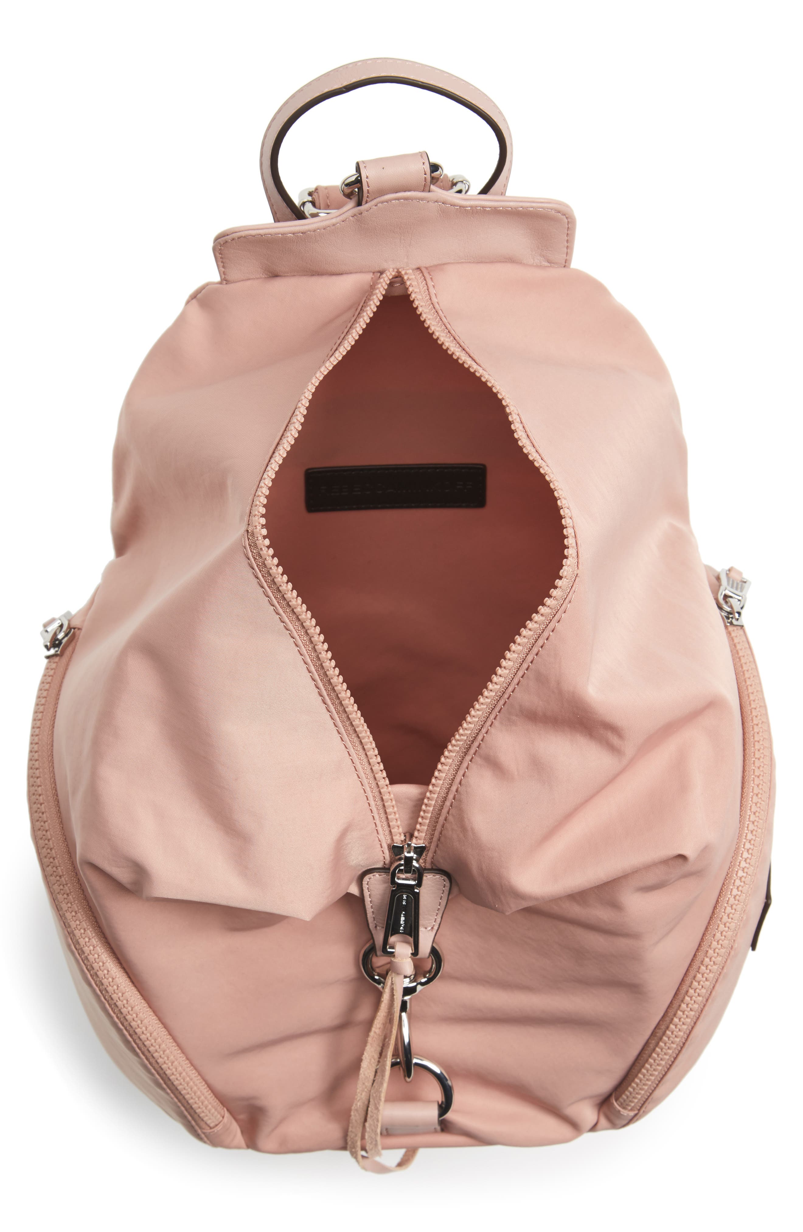 Julian Nylon Backpack, Alternate, color, VINTAGE PINK