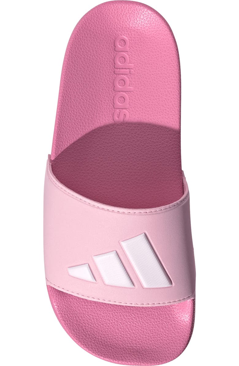 adidas Kids' Adilette Slide Sandal, Alternate, color, Pink/ White/ Clear Pink