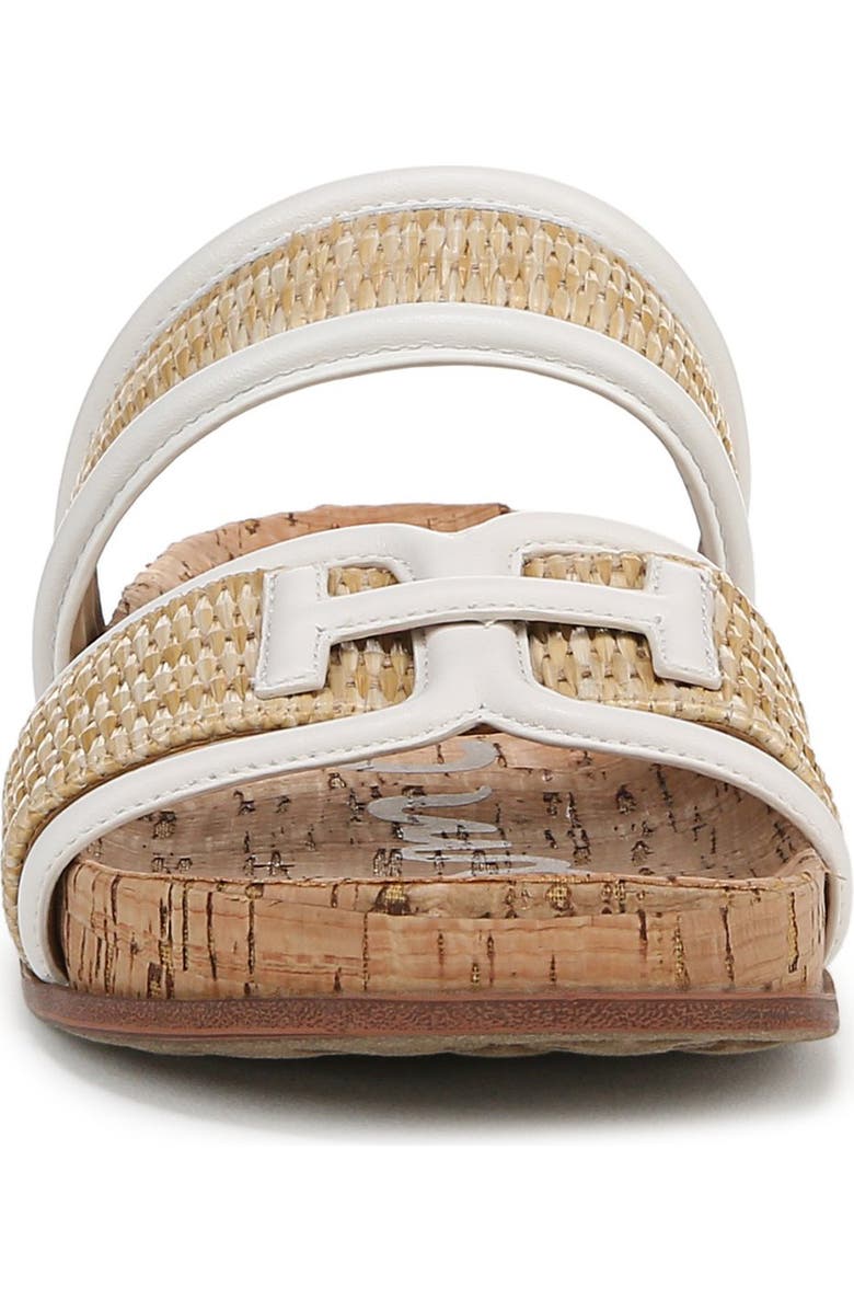 Sam Edelman Rowan Platform Slide Sandal, Alternate, color, Dark Natural/ Bright White