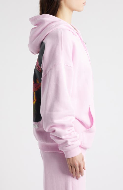 Boys Lie Breaking Point Harley Zip Hoodie In Pink