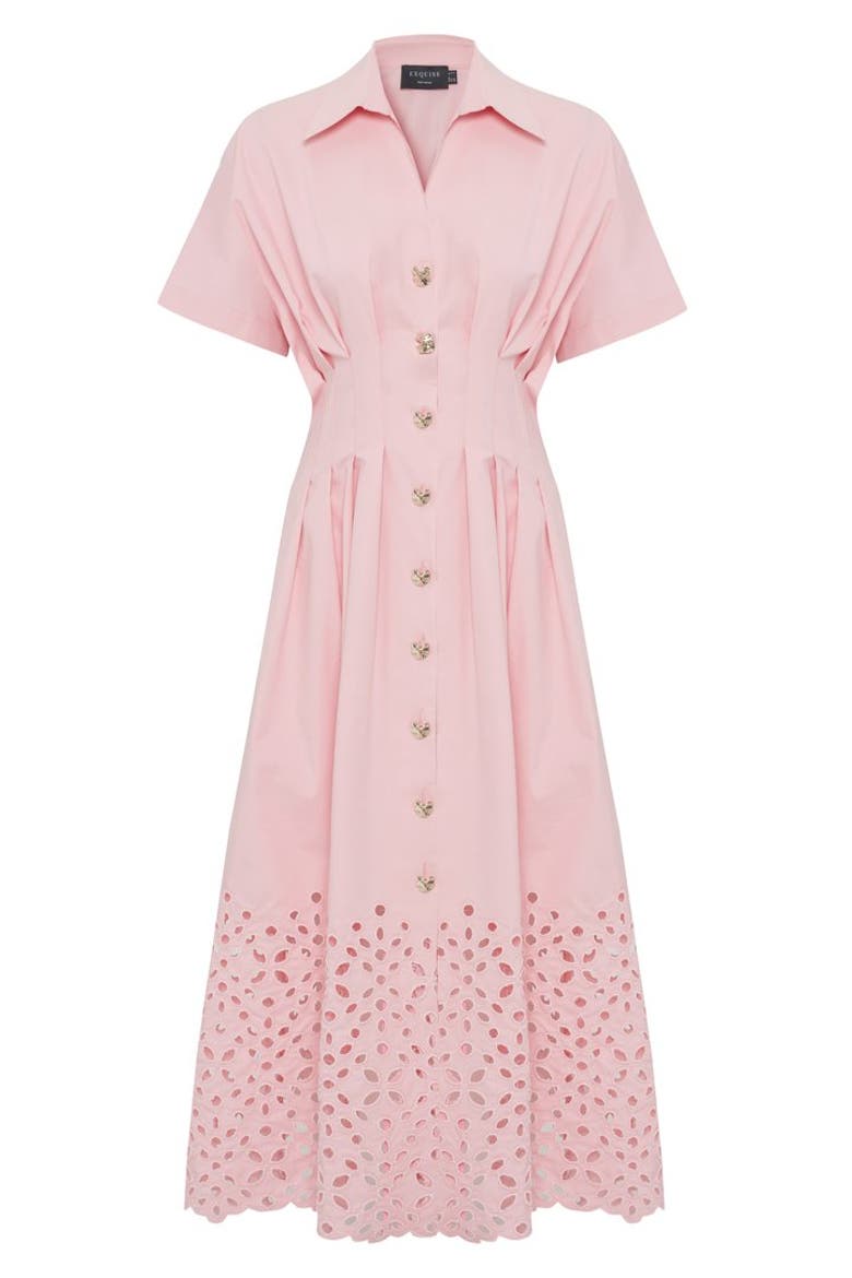 Vera Midi Dress, Alternate, color, PINK