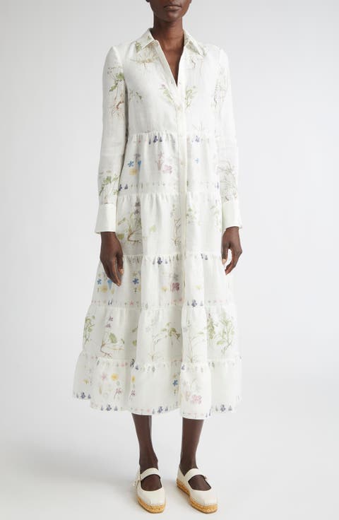 Long Sleeve Linen Shirtdress