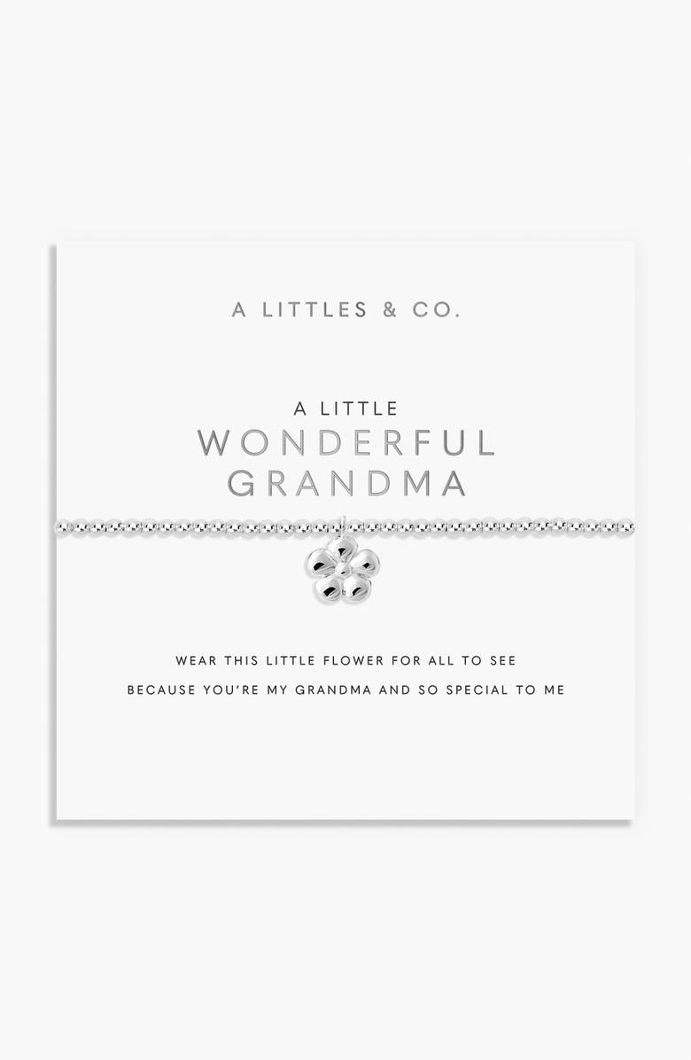 A Littles & Co A Little 'Wonderful Grandma' Bracelet, Alternate, color, Metallic Silver