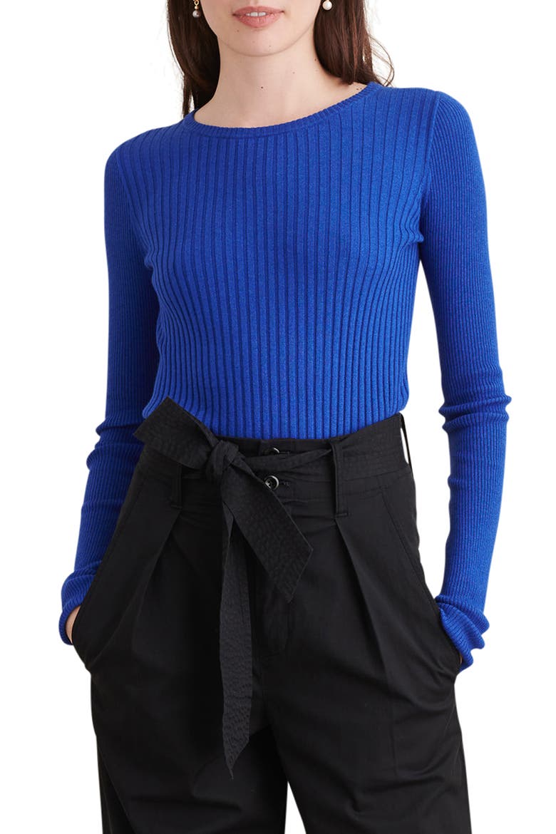 Ribolata Wool Blend Pullover, Main, color, TRUE BLUE