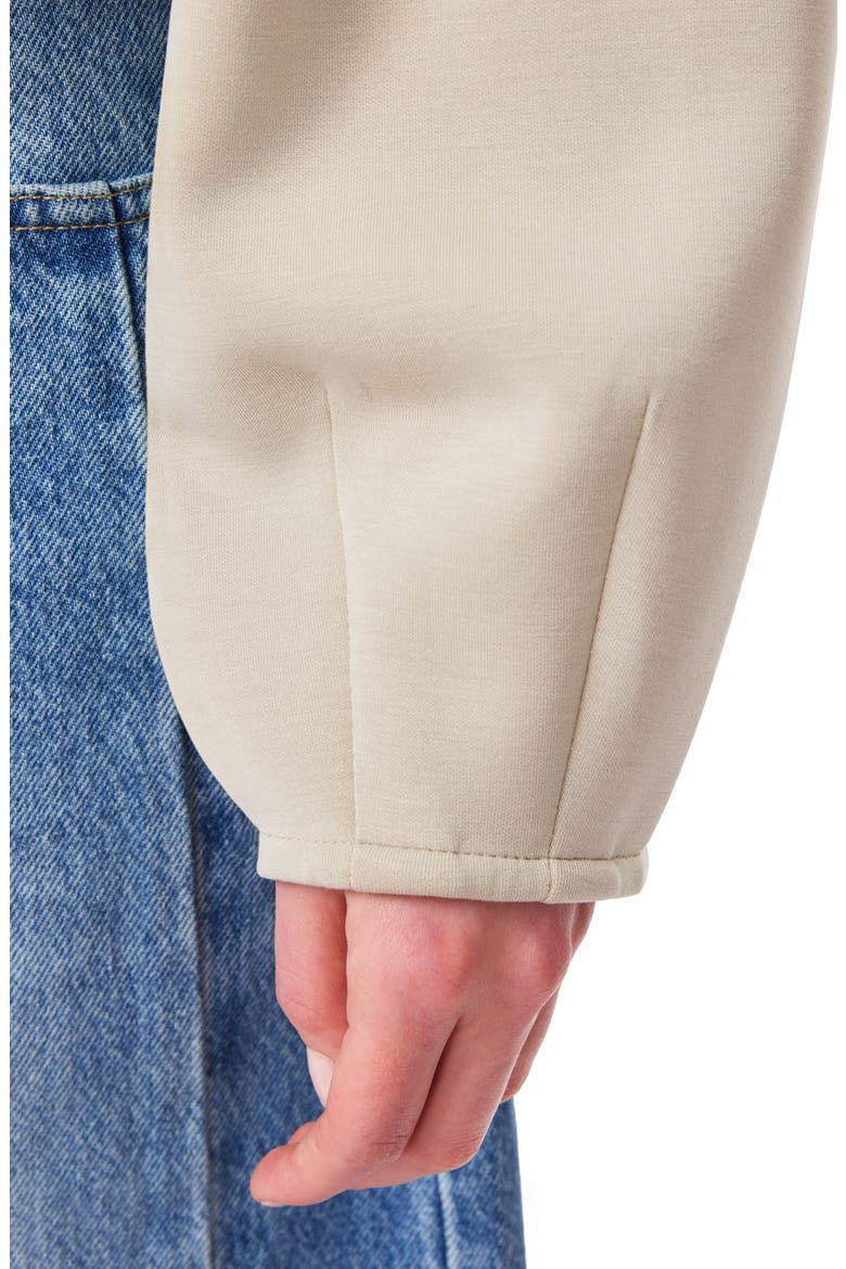Bubble Hem Crewneck Sweatshirt, Alternate, color, FEATHER GRAY