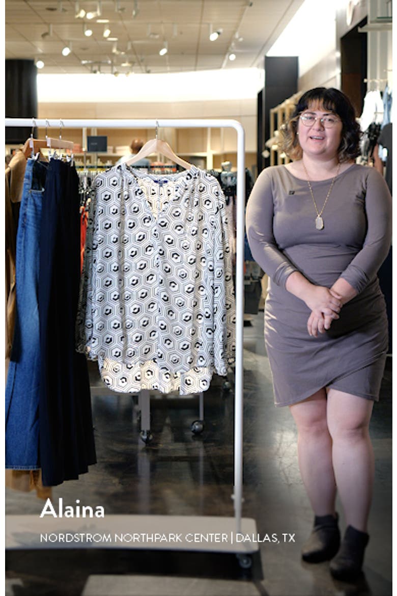 Long Sleeve Split Neck Top video