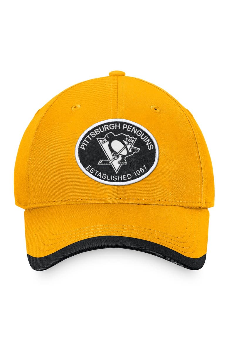Men's Fanatics Branded Gold Pittsburgh Penguins Fundamental Adjustable Hat, Alternate, color, Gold