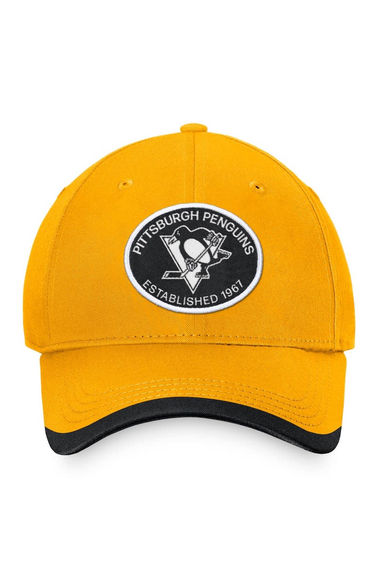 FANATICS Men's Fanatics Branded Gold Pittsburgh Penguins Fundamental Adjustable Hat, Alternate, color, Gold