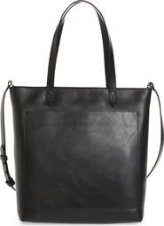 Madewell The Zip-Top Medium Transport Leather Tote