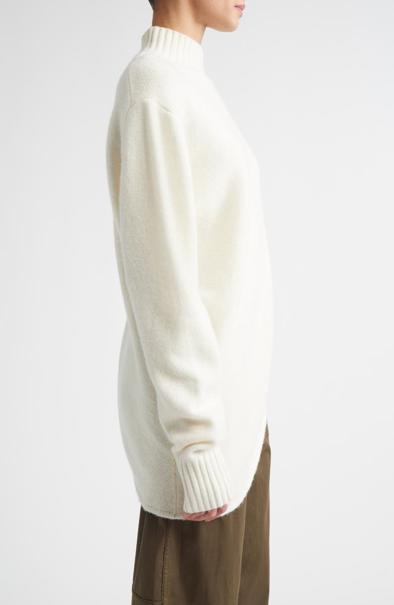A.L.C. Naomi Asymmetric Mock Neck Sweater, Alternate, color, Ivory