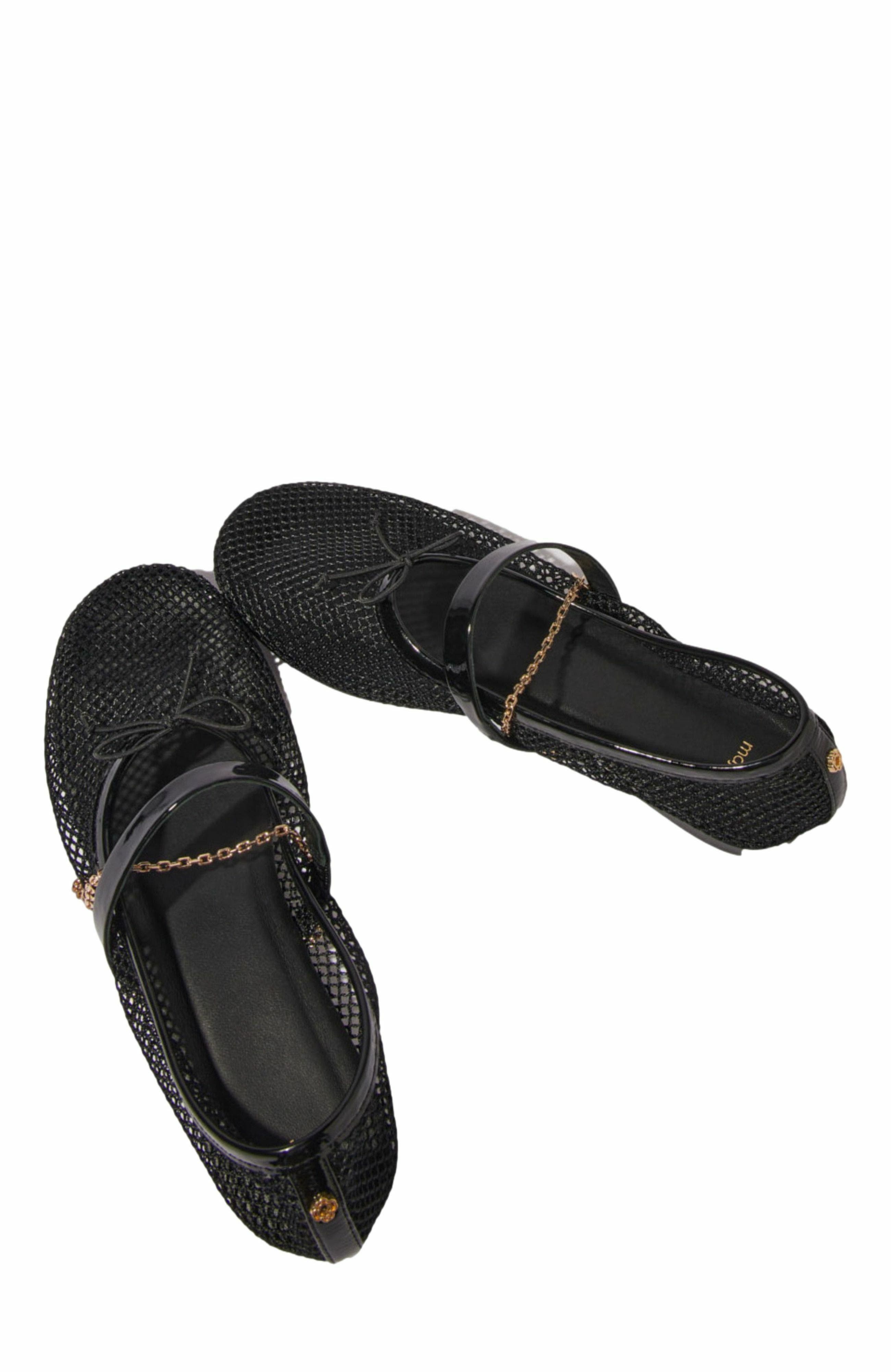 maje Mesh ballet flats, Alternate, color, 