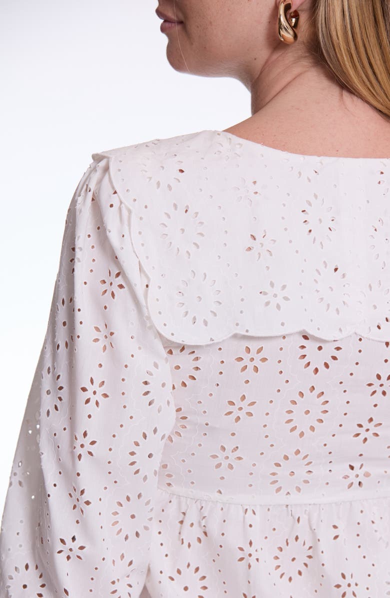 Cache Coeur Clothilde Maternity and Nursing Blouse, Alternate, color, White