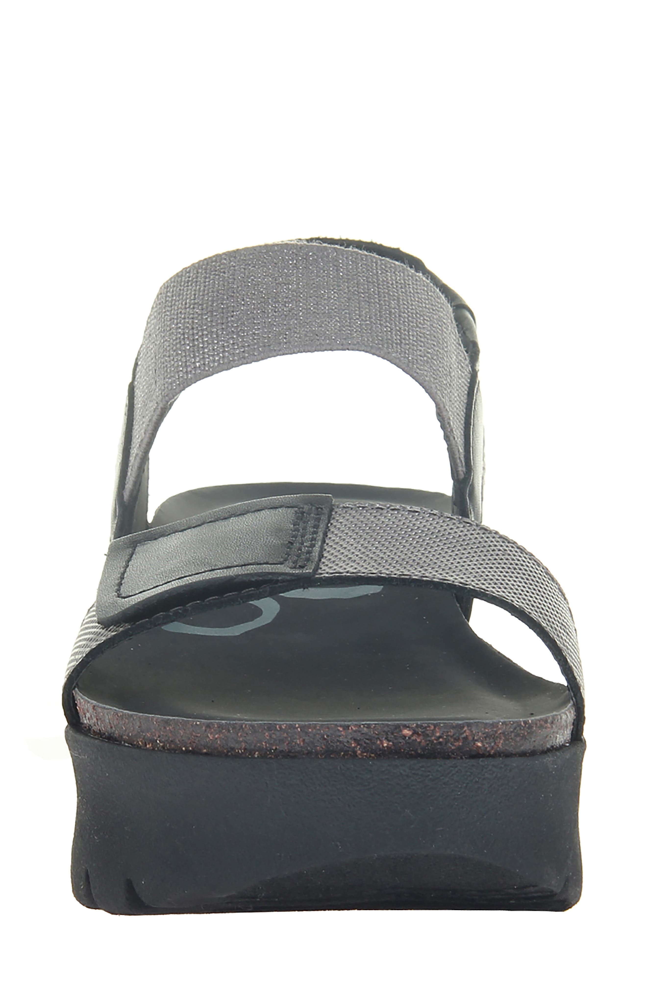 Nova Platform Sandal, Alternate, color, BLACK LEATHER