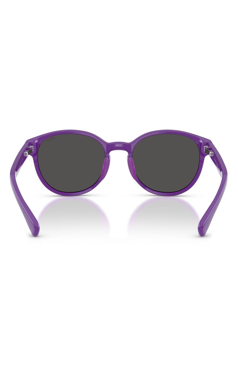 Polo Ralph Lauren Kids' 48mm Phantos Sunglasses, Alternate, color, Shiny Purple / Dark Grey