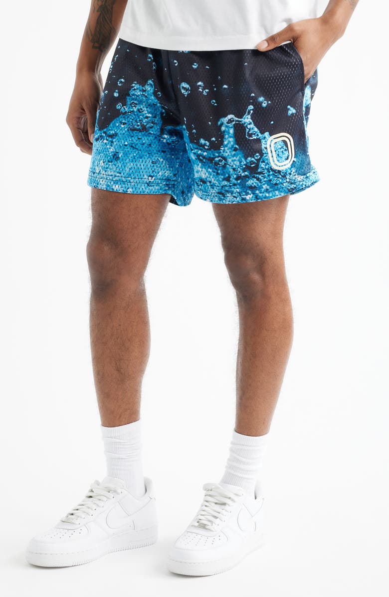 OVERTIME Splash Mesh Shorts, Main, color, Splash