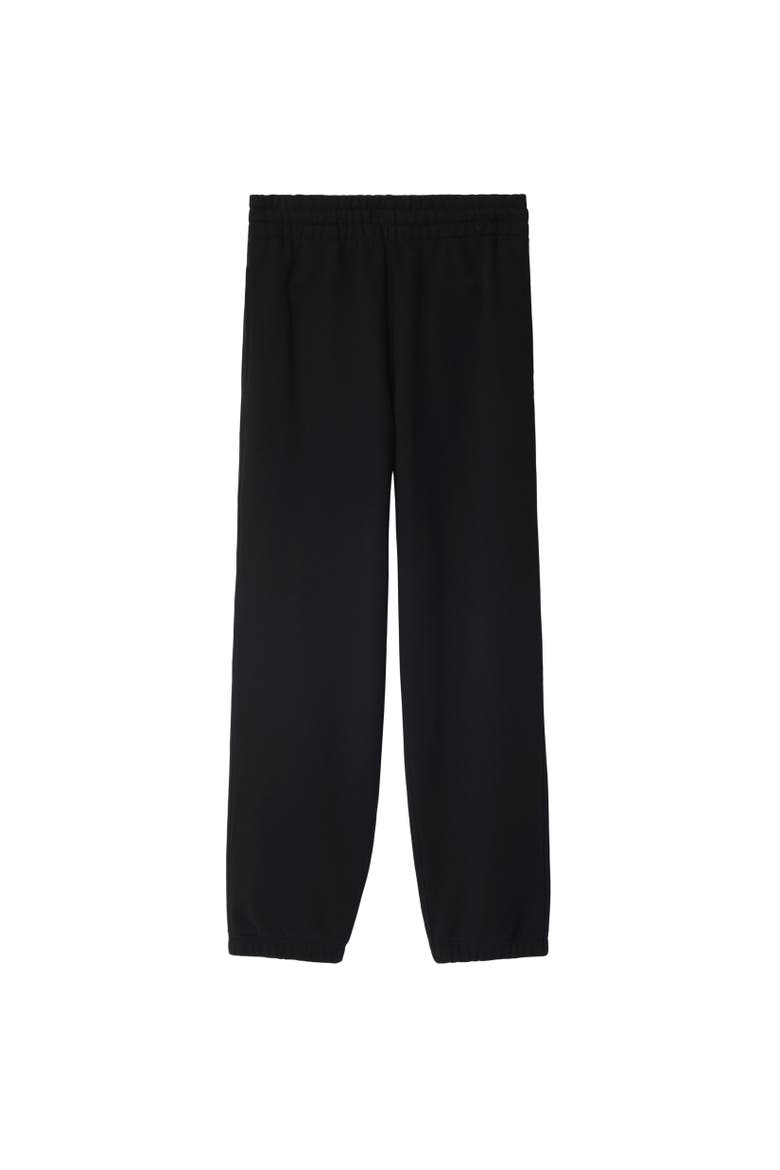 Check Label Cotton Jogging Pants, Alternate, color, Black