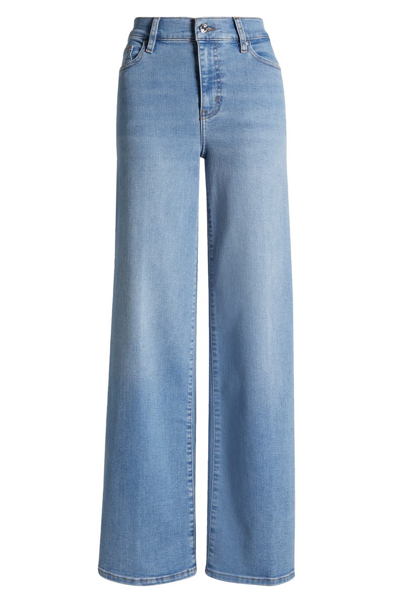 FRAME Le Slim Palazzo High Waist Wide Leg Jeans, Alternate, color, Honeymoon