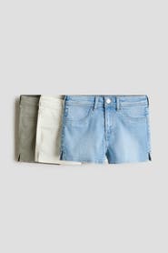 H&M 3-pack denim shorts