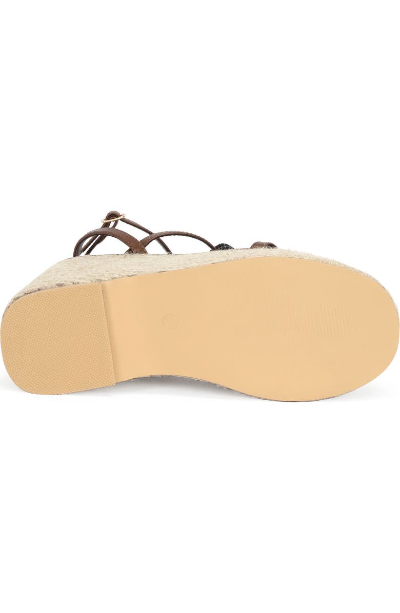 AZALEA WANG Barossa Espadrille Ankle Strap Platform Wedge Sandal, Alternate, color,