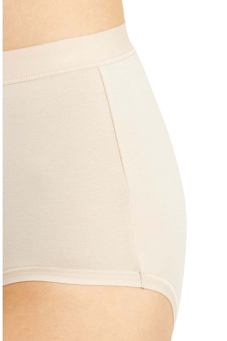 Understated Cotton Blend Briefs, Alternate, color, SAND