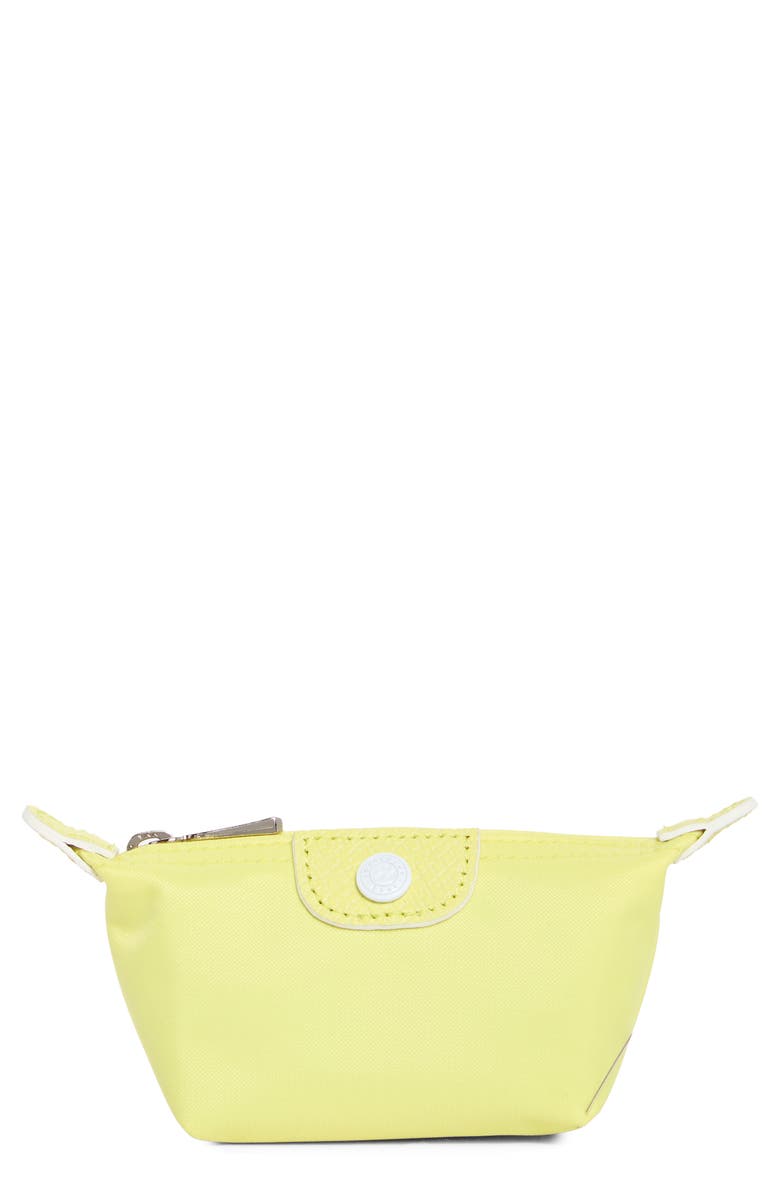 Longchamp Le Pliage Xtra Coin Purse, Main, color, Yellow