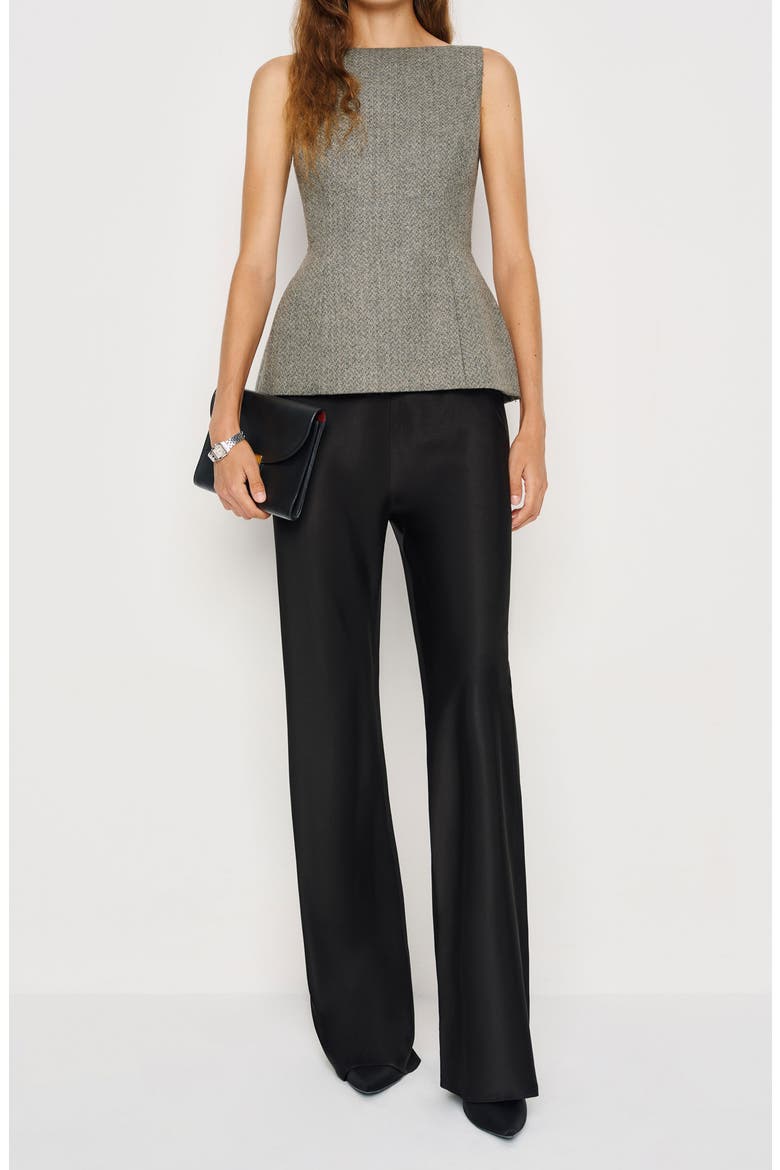 Nolyn Wool Blend Herringbone Top, Alternate, color, EARL GREY