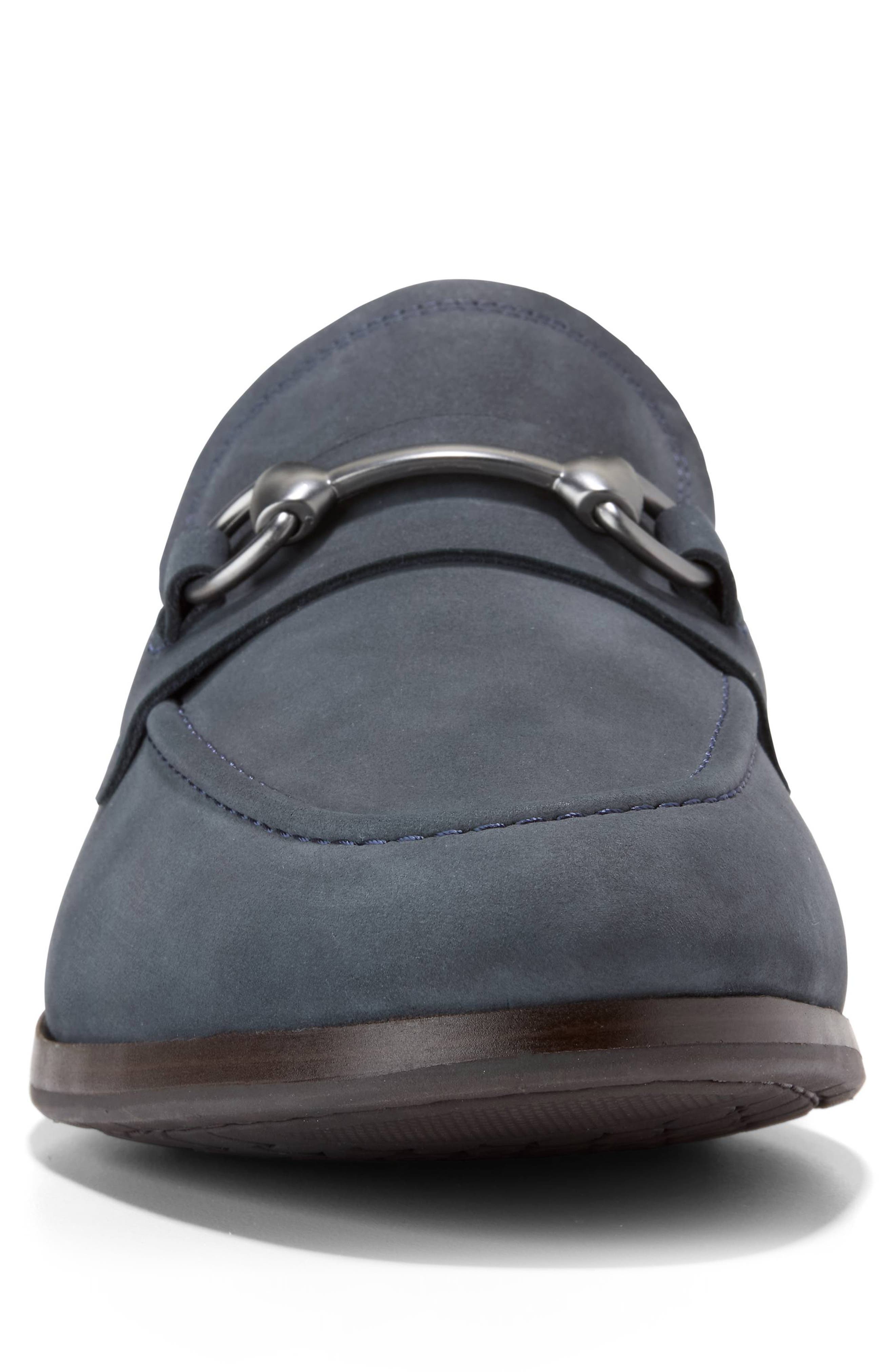 Wyeth Grand Bit Loafer, Alternate, color, NAVY BLAZER NUBUCK/ NATURAL