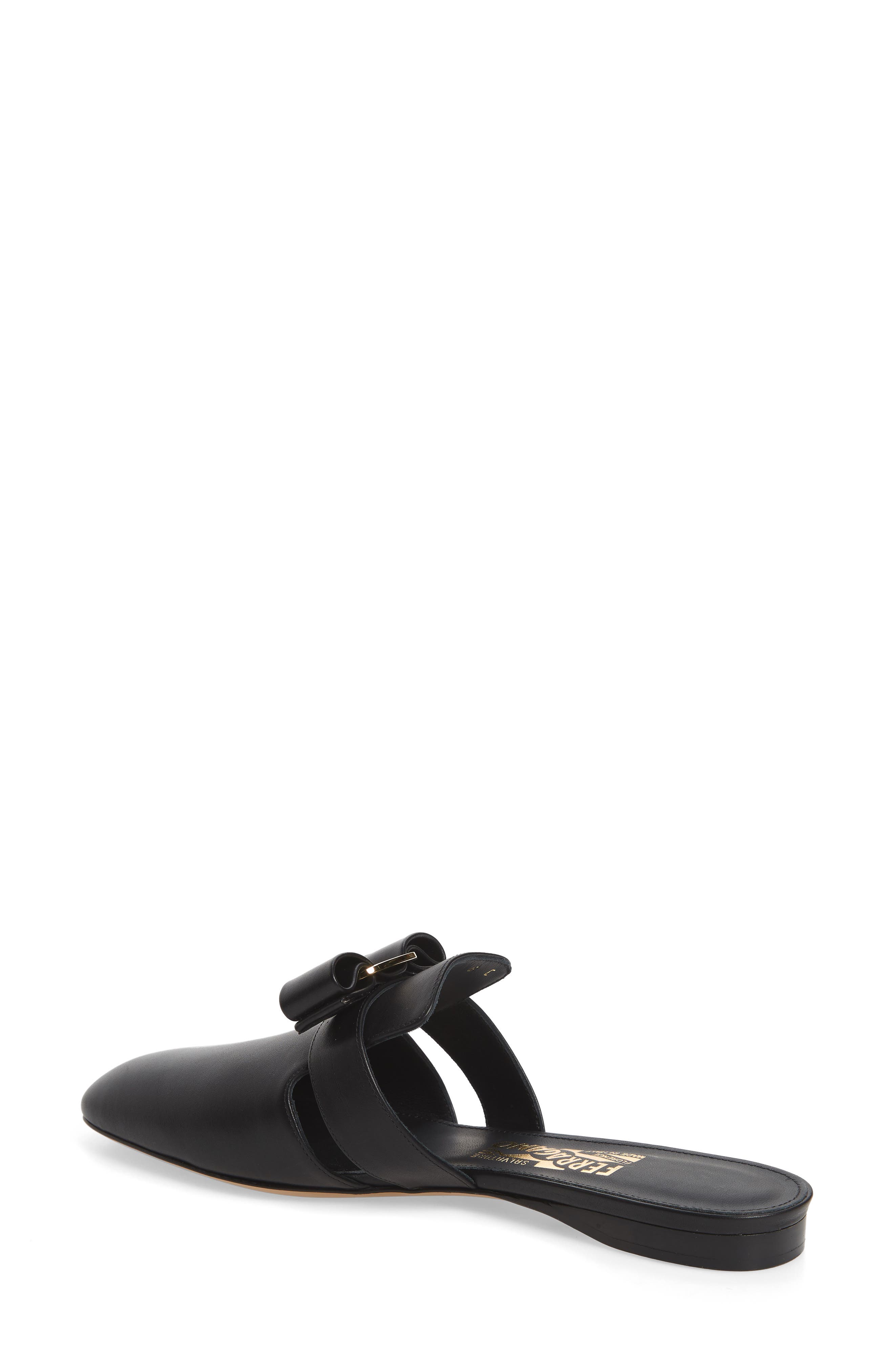 FERRAGAMO Salvatore Ferragamo Briza Bow Loafer Mule, Alternate, color, 