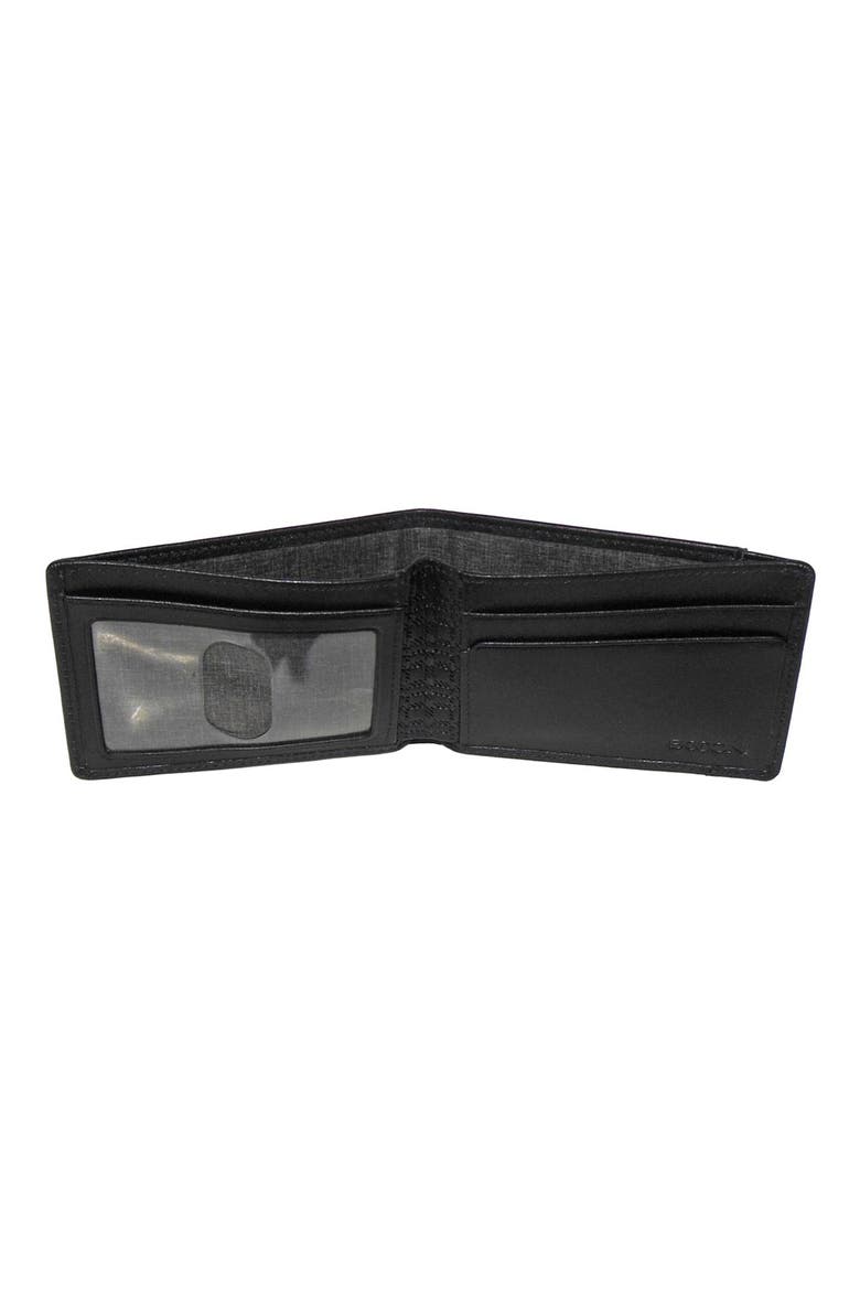Grant Slimster Leather Wallet, Alternate, color, BLACK/ GREY