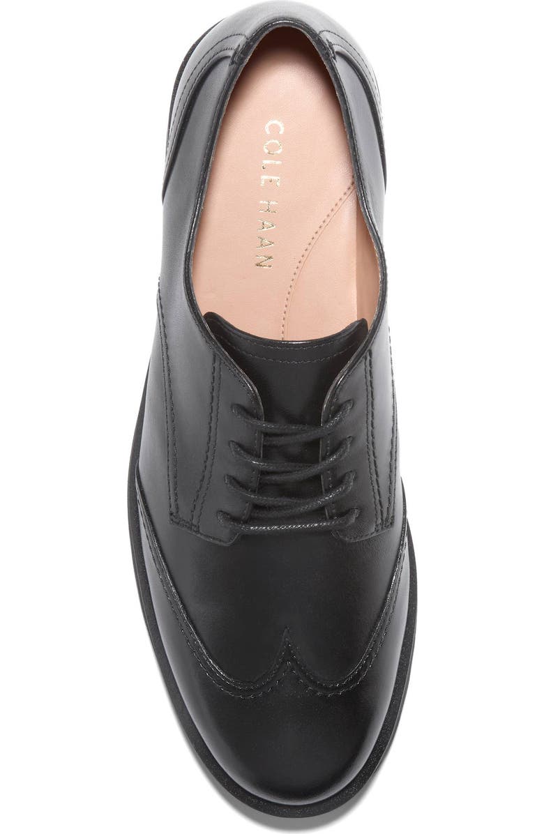 Cole Haan Geneen Wingtip Derby, Alternate, color, Black Leather