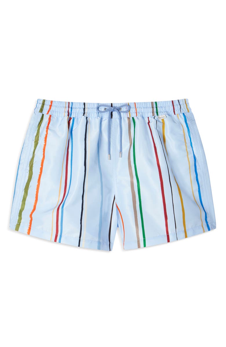 PS Paul Smith Cairo Stripe Swim Trunks, Main, color, 