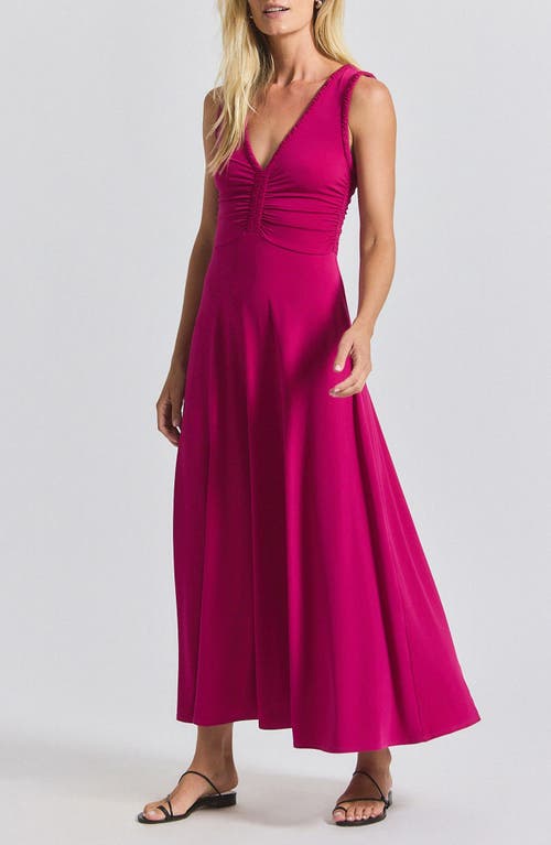 Derek Lam 10 Crosby Misha Matte Jersey Ruched Dress In Purple