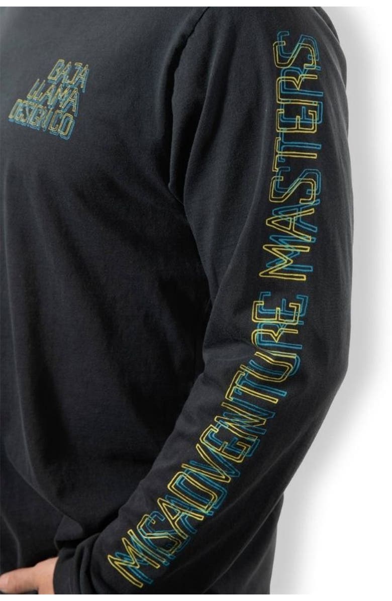 Baja Llama DESIGN CO. LONG SLEEVE TEE, Alternate, color, Black